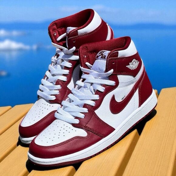 Nike Other - Nike Sneakers Mens 10 Red Air Jordan 1 Retro High OG Streetwear White DZ5485-160